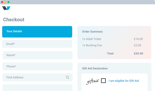 Gift Aid - Online