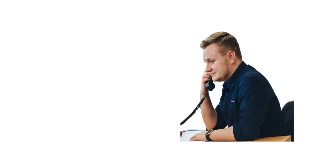 Support team on phone